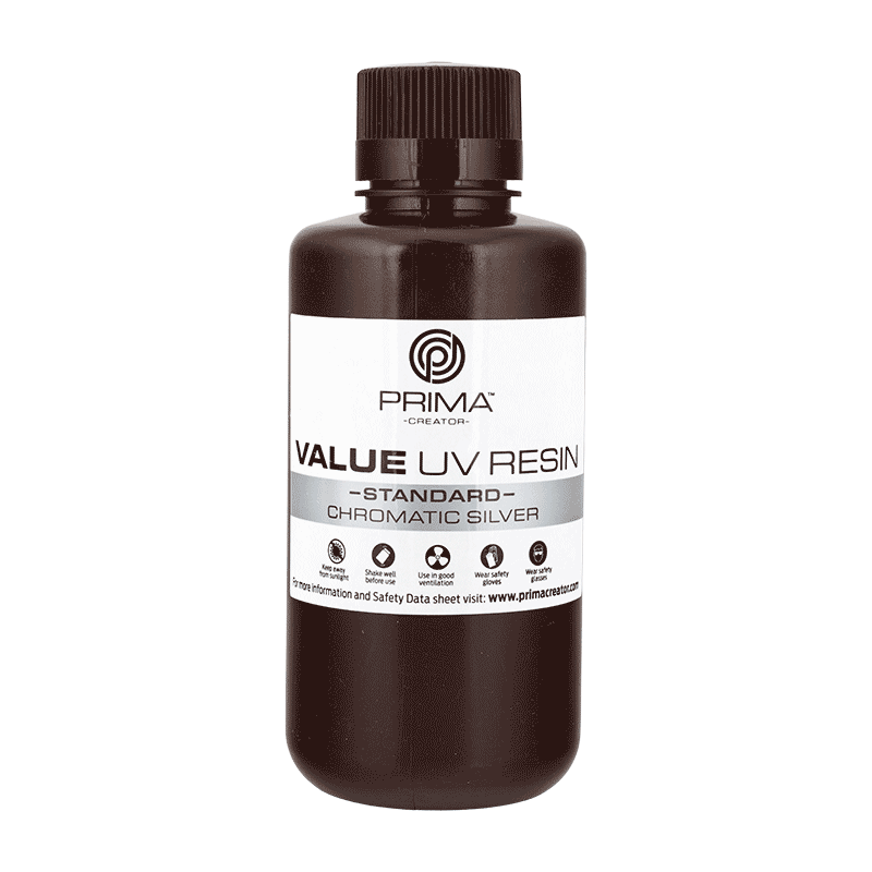 PrimaCreator Value Water Washable UV Resin - 500 ml - Chromatic Silver