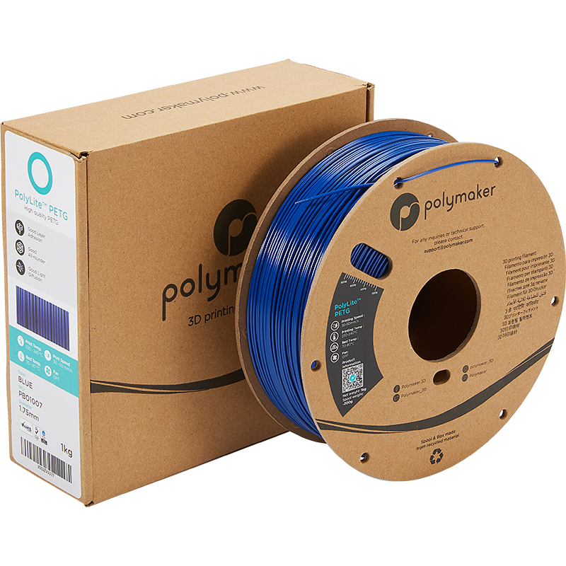Blue PETG 1.75mm 1Kg PolyLite Polymaker