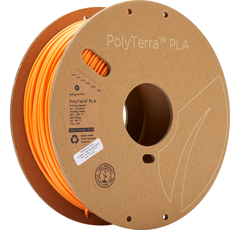 Sunrise Orange PLA 2.85mm 1Kg PolyTerra Polymaker
