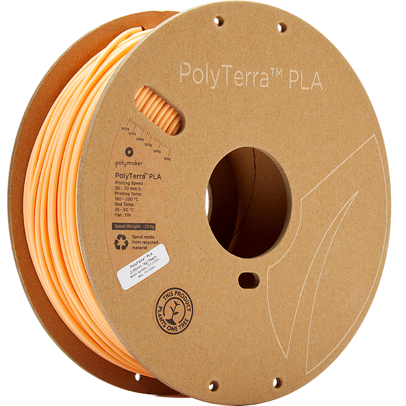 Peach PLA 2.85mm 1Kg PolyTerra Polymaker