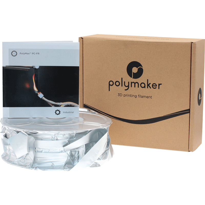 White PC-FR 2.85mm 1Kg PolyMax Polymaker