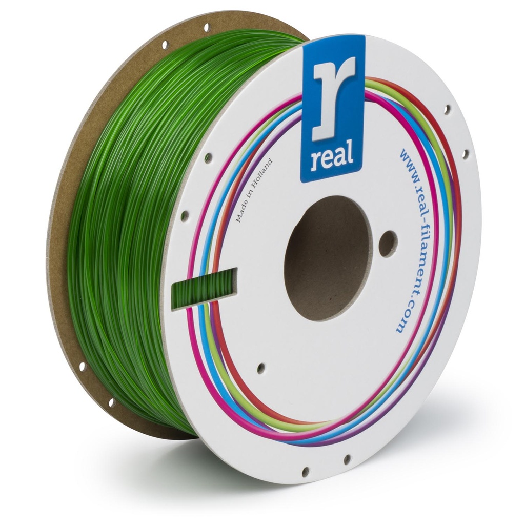 Real Filament PETG Translucent Green 1.75mm 1Kg
