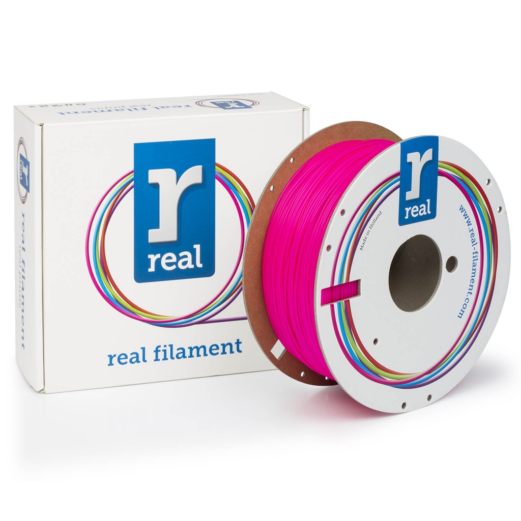 Real Filament PLA Fluorescent Pink 1.75mm 1Kg
