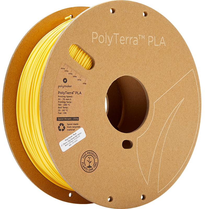 Savannah Yellow PLA 1.75mm 1Kg PolyTerra Polymaker