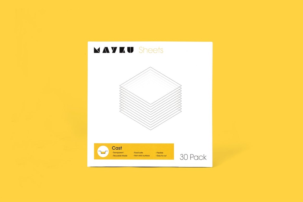 Mayku Cast Sheets Clear 0.5mm 30pcs