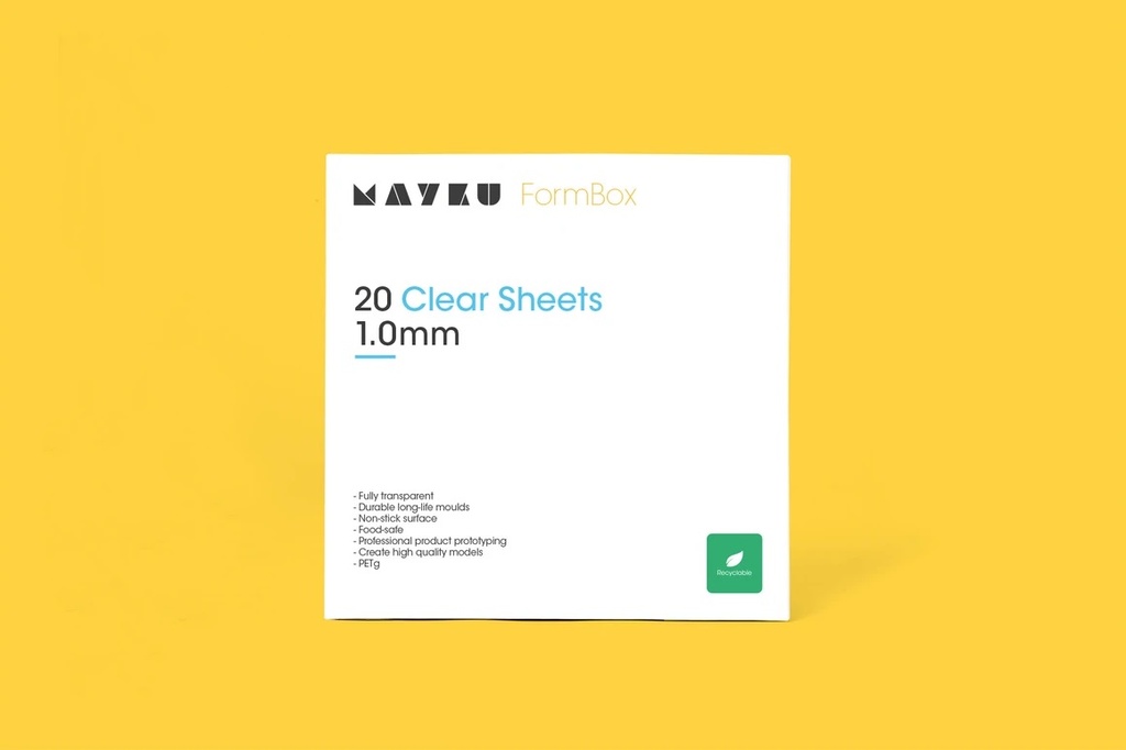 Mayku Cast Sheets Clear 1mm 20pcs