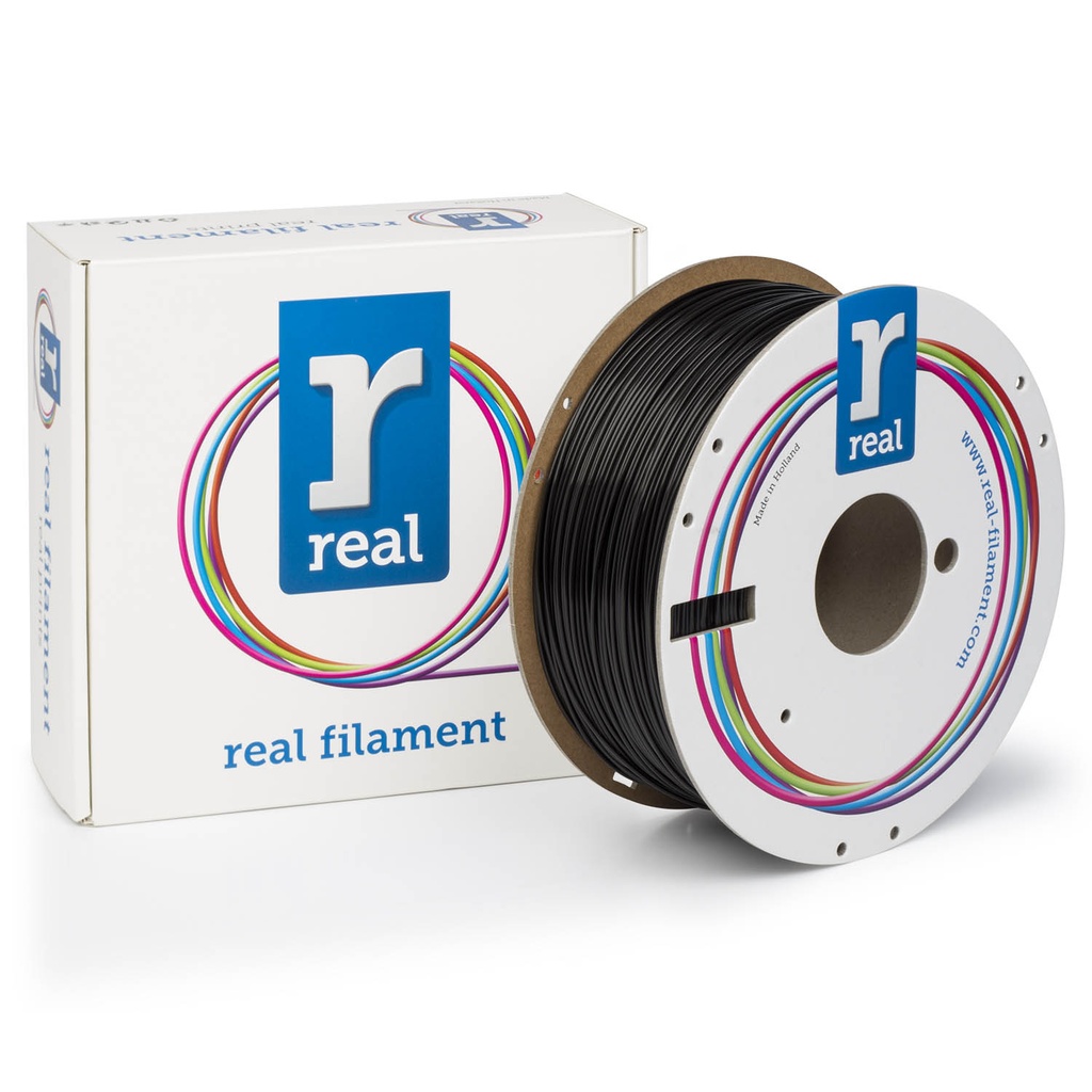 Real Filament PLA Black 1.75mm 1Kg