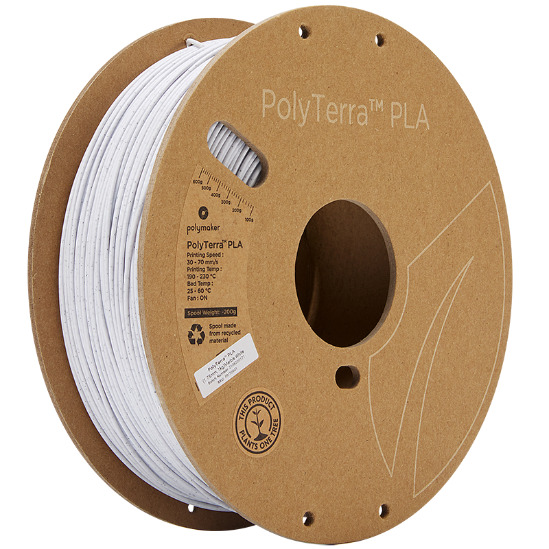 Marble White PLA 1.75mm 1Kg PolyTerra Polymaker