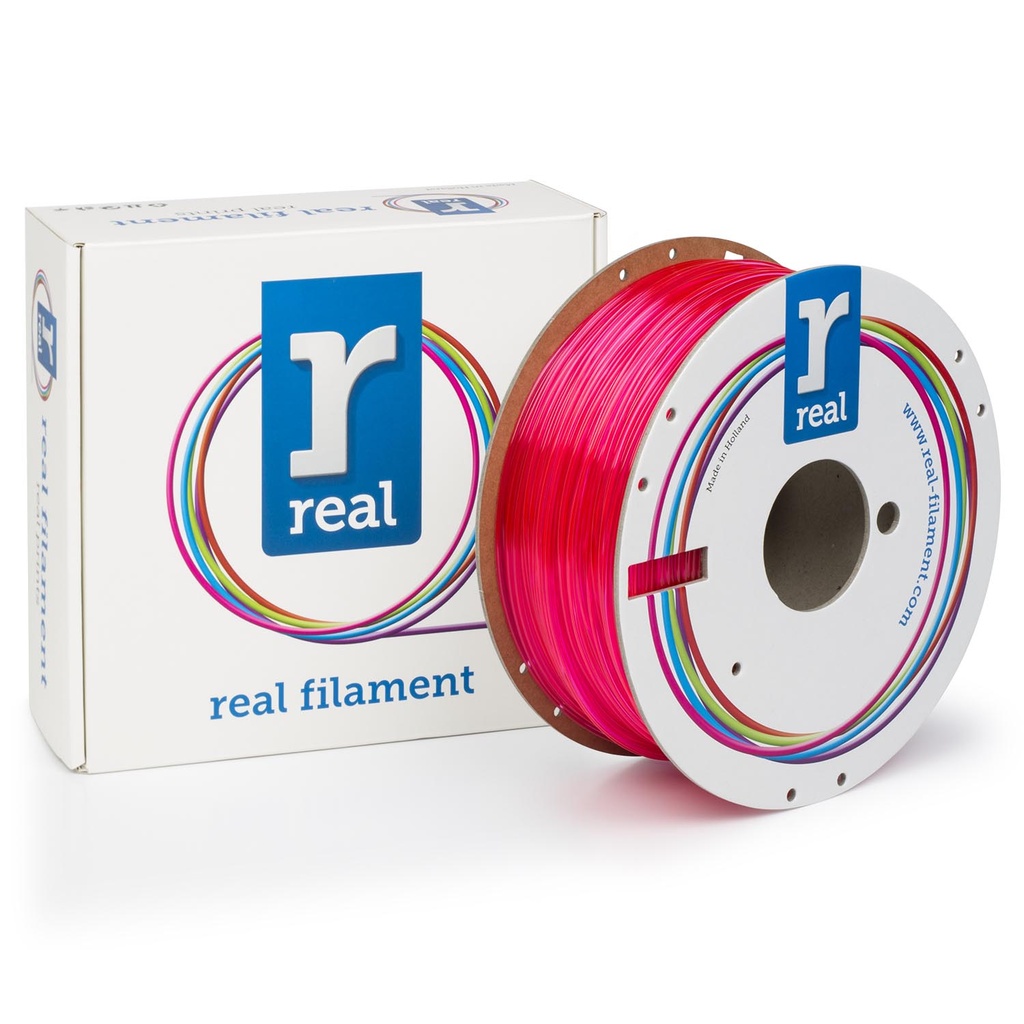 Real Filament PETG Translucent Magenta 1.75mm 1Kg