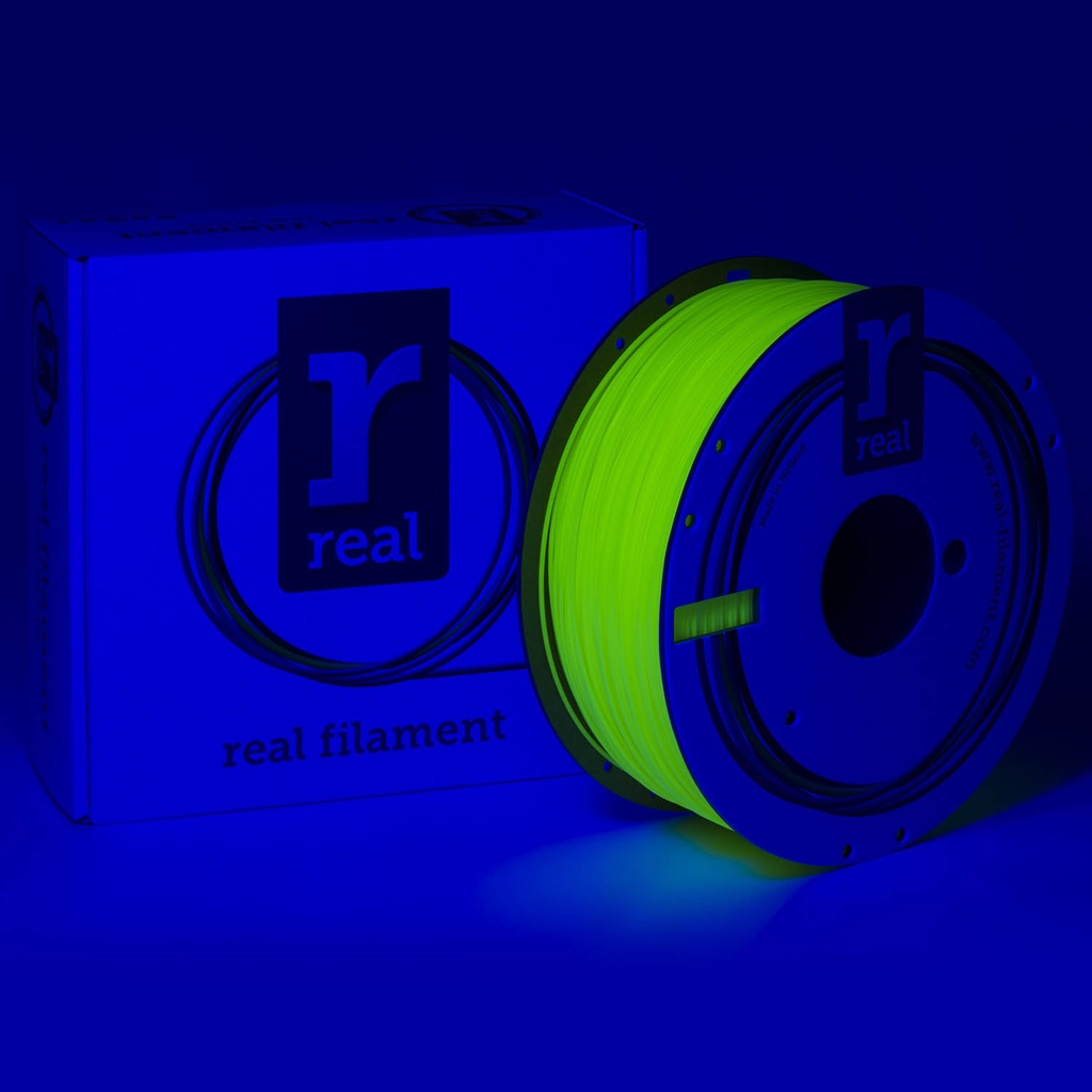 Real Filament PLA Fluorescent Yellow 1.75mm 1Kg