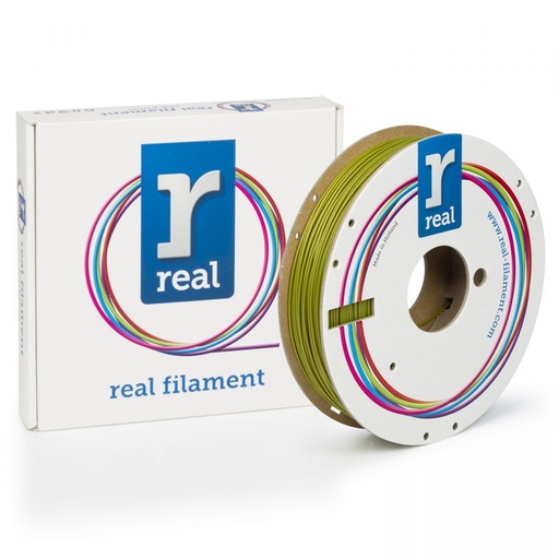 Real Filament PLA Sparkle Sulfur Yellow 1.75mm 0.5Kg