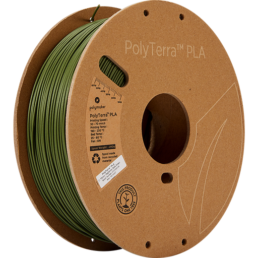 Army Dark Green PLA 1.75mm 1Kg PolyTerra Polymaker