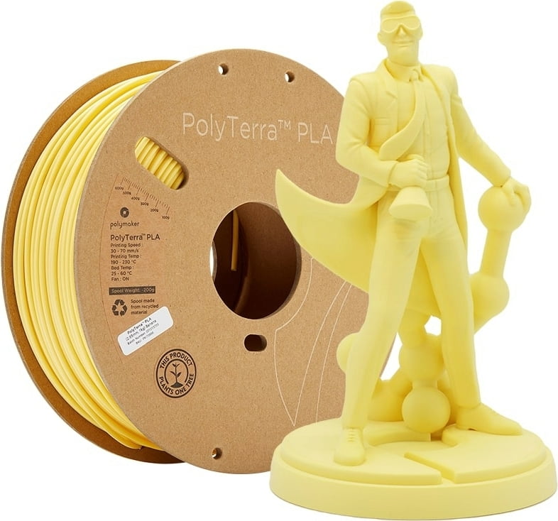 Banana PLA 1.75mm 1Kg PolyTerra Polymaker