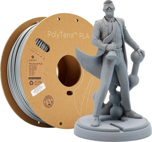 Fossil Grey PLA 1.75mm 1Kg PolyTerra Polymaker