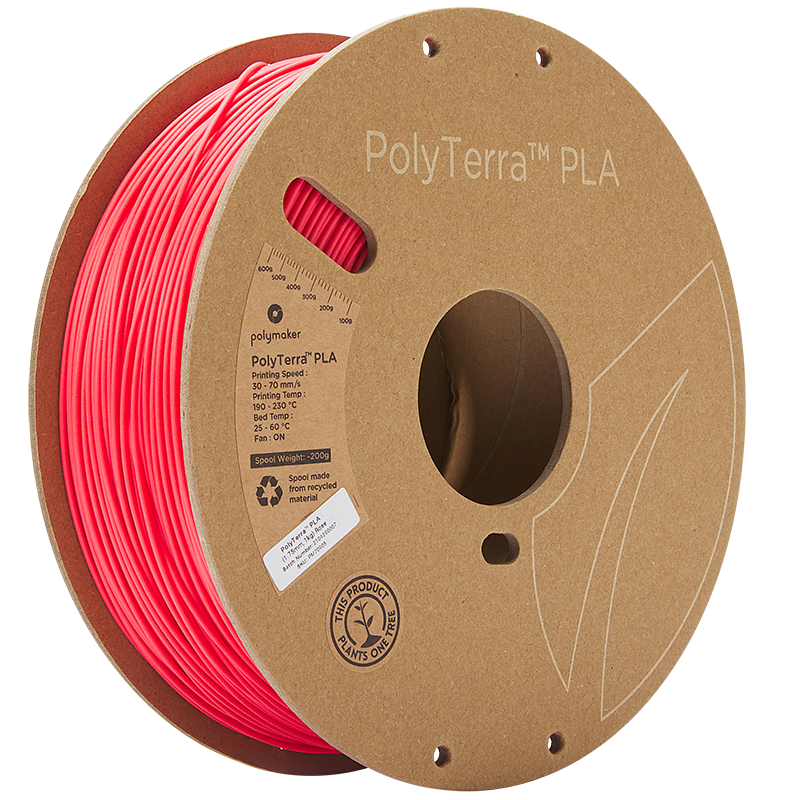 Rose PLA 2.85mm 1Kg PolyTerra Polymaker